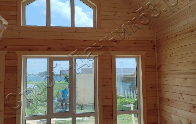 4 Брусовой дом  ОД-27, 11х8м, 85М², Московская область, Ступинский район, поселок Михнево (1)